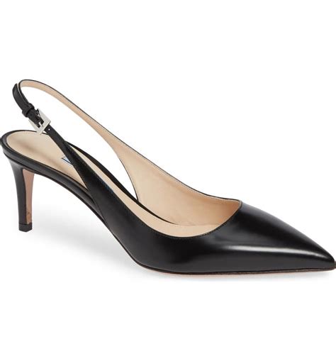 prada black slingback|prada slingback shoes nordstrom.